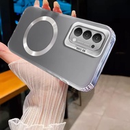 Casing for OPPO RENO 4 4G RENO 5 5G RENO 5 PRO Magnetic Wireless Color Silver New Design Phone Case 
