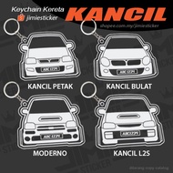 Keychain Kereta Perodua Kancil Moderno dan L2S, Custom Nombor Plat dan Nama