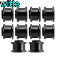 WITTE 10Pcs Single Chainring Bolts, M8 Lightweight Chainring Bolts, Durable Aluminum Alloy Single Sp