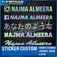 sticker nama akun sosmed / sticker nama ig / sticker nama jepang /