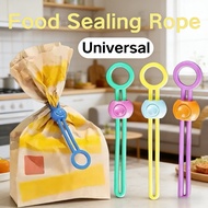 5/10Pcs Silicone Sealing Strap Closure Clip Multifunctional Food Bag Seal Strip Reusable Fresh