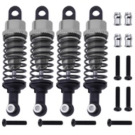 4pcs Aluminum Shock Absorber Assembled Damper Replacement A949-55 for WLtoys 1/18 RC Car A959 A979 K