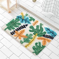 熱帶雨林植絨地墊浴室地墊吸水地墊柔軟臥室地墊區域地墊禮品