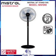 MISTRAL MSF040 16 INCH STAND FAN WITH ABS BLADES, 2 YEARS WARRANTY