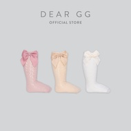 Dear GG - Mesh Cotton with Bow Knee-High Socks for Baby Girl