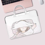 Cute Waterproof Cartoon Printed Pu Leather Laptop Bag For Laptop 14 Inch 12 13.3 14.5 15.6 16.1 17.3 Inch