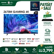 [2023 NEW] Toshiba 55" Direct LED 4K 144Hz Quantum Dot Smart TV / Gaming TV / Television 55Z670MP