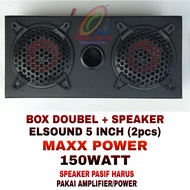 Paket Combo Elsound 5 inch & Box 5 Double