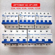4-phase circuit breaker LWR 3 phase 4 pole 32A 40A 63A 100A 125A circuit breaker, CB 3 PHA-MCB 3 PHA