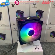 Quạt tản nhiệt CPU COOLERMAN T400i Pro mã mới Hỗ trợ full socket 2011 LGA1200 LGA1700 - Led RGB - Đi