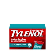 Tylenol Extra Strength Easy to Swallow Acetaminophen, Pain Reliever & Fever Reducer Coated Caplets f