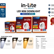 INLITE INDC232 DOWNLIGHT LED SPOTLIGHT ADJUSTABLE 3W 5W 8W 6500K 4000K 3000K
