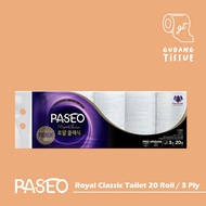 Paseo Royal Classic Toilet Tissue Roll Core Emboss [20Roll]