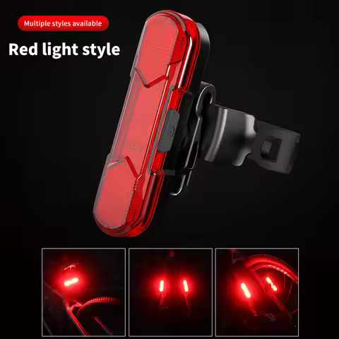 New Bicycle Tail Light High Brightness Waterproof Shockproof Rechargeable Light Bicycle Usb Tail Lig