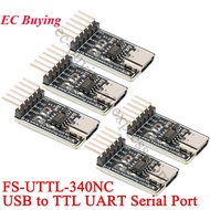 1pc FS-UTTL-340NC USB to TTL UART Serial Port Module Type-C Interface Cable CH340NC Chip Integration