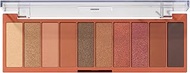 e.l.f. Perfect 10 Eyeshadow Palette, Ten Ultra-pigmented Shimmer & Matte Rose Gold Shades, Blendable