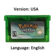Bandai | GBA Game Cartridge 32-Bit Video Game Console Card Pokemon Smaragd- Feuerrote Rubin- German 