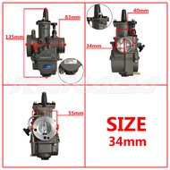 Karburator PWK perlumbaan Karburetor 24mm 26mm 28mm 30mm 32mm 34mm 50-250cc Universal 2T 4T Enjin M