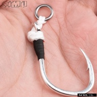 SIMULR Single Hook Replacement, Single Hook Jigging Hook Fishing Jigging Assist Hook, Slow Pitch Jig