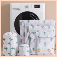 FREEWOODIE Laundry Bag Clothes Pineapple Cactus Printing Polyester Washing Machine Pouch