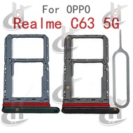 For OPPO Realme C63 5G Sim Card Tray Slot Holder Card Holder Reader SD Slot Adapter Replacement Part