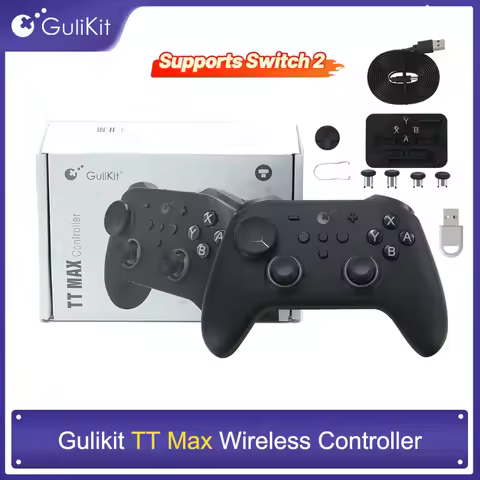GuliKit TT MAX Bluetooth Controller Wireless Gamepad with TMR Joysticks for Nintendo Switch 1/2 PC A