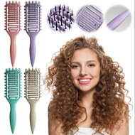 Curl Define Styling Brush Hollow Out Detangling Hair Brush Tangled Wet Curly Hair Comb Shaping Curls