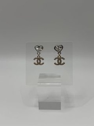 🌟💎Chanel Heart CC Earrings心型水鑽耳環💎🌟