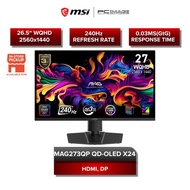MSI MAG 273QP QD-OLED X24 26.5" | 2560X1440 | 0.03MS | WQHD | 240HZ | QD-OLED | HDR | FLAT GAMING MO