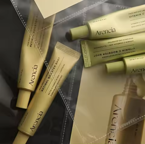 30ml Arencia Day Night Cream Duo Retinal Brighten Firming Boosting Moisturizer Vitamin C Booster Sho
