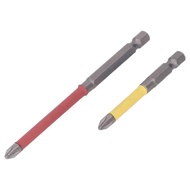 2 Keping Pemutar Skru Bit Cross FPH2 Alloy Steel Hex Shank Alat untuk Penyelenggaraan Pembaikan