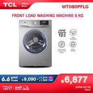 TCL เครื่องซักผ้าฝาหน้า ขนาด 8 Kg. สีเทา รุ่น WT080PFLG มอเตอร์ประหยัดไฟ ทำงานเงียบ [ผ่อน 0% นาน 10 เดือน]