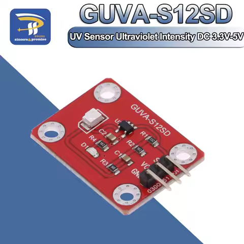 UV Sensor 240-370nm GUVA-S12SD 3528 Solar Ultraviolet Intensity Module DC 3.3-5V For Arduino /Raspbe