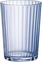 Bormioli Rocco -Exclusiva Set of 12 Blue Gin Fizz Glasses 50 cl Elegant and Spacious