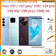 Vivo V27/ V27 pro/ V29/ V29 pro/ V30 5G/ V30 pro/ V30E 5G tempered glass full glue & curved transpar