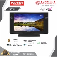 LED TV POLYTRON 24V123 SEMI TABUNG DIGITAL READY GARANSI RESMI