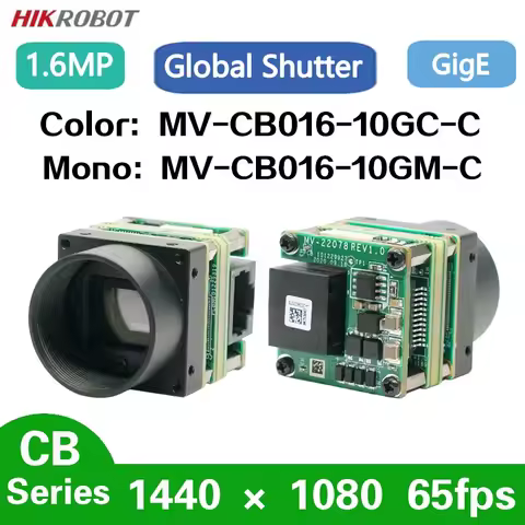 HikRobot MV-CB016-10GC/M 1.3MP 1/2.9" 65fps GigE Board M12/C-mouth Machine Vision Global Shutter Col