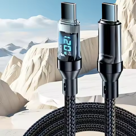120W [Ultra-fast Super Charging Cable]120W LCD Watt Digital Display, Compatible for Samsung, Xiaomi,