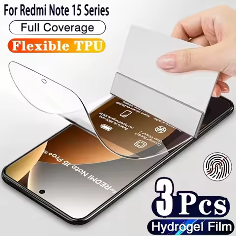 NNBILI 3pcs TPU High Definition Hydrogel Film for Redmi Note 15 Pro+/ Note 15 Pro/Note 15/ Note 14 P