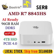 Beelink SER8 AMD Ryzen 7 8845HS Windows Mini PC 96GB RAM 4TB SSD Gaming PC Gaming Computer Desktop