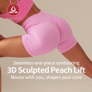 MOVING PEACH Women Training Seamless Short High waist Hip-up Fitness Pants APJ