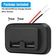 【Big-Sales】 Dual Usb 12v Panel Car Charger Socket 3.1a 12v/24v Usb Charger Outlet Panel Power Adapter For Camper Caravan Accessories
