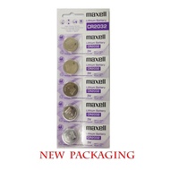 ORIGINAL * MAXELL BATTERY CR-2032 CR-2025 CR-2016 (1 CARD-5PCS)