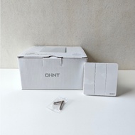 Chint Switch 3 Gang 1 Way Switch White (NEW2-M00500)