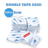10Pcs 6cm Double Tape Sticker Tape 3m 9448A Box | 2-Sided Strong Adhesive