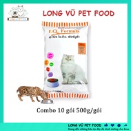 Combo 10 gói Thức ăn cho mèo Apro IQ Formula 500g dành cho mèo mọi lứa tuổi hạt cho mèo - Long Vũ Pe