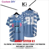 [Customized Jersey] Stitch Volleyball Jersey, Full Printing Ballet Tennis Free To Put Name And Numbe