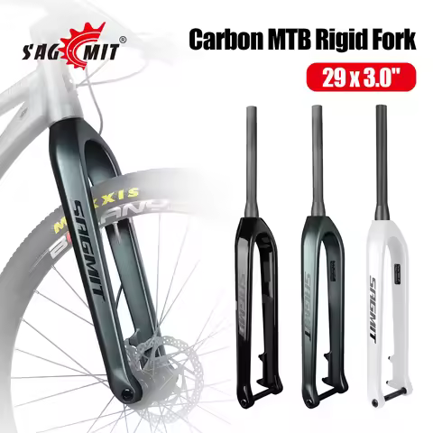 SAGMIT T800 Carbon MTB Rigid Fork 29inch x 3.0'' Wide tyres Ultralight BOOST 15x110mm Tapered 39.6mm