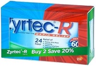 ZYRTEC-R 10 Tablets x 2 (Rapid Relief)