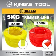 HILTEM BRUSH CUTTER TRIMMER LINE/ 5KG SQUARE X 2.4MM/3.2MM TRIANGLE X 3.5MM/ TALI MESIN RUMPUT SEGI EMPAT SEGI TIGA